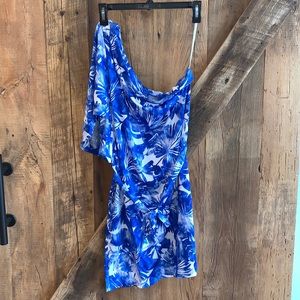 NWT Trina Turk Basque One Shoulder Cover Up Dress